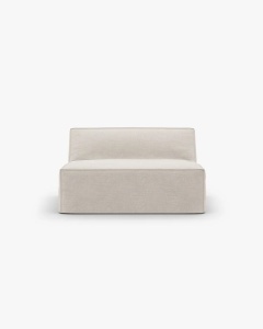 MODUL CANAPEA/COLTAR JODIE, 100X99 CM, NATURAL, TAPITAT CU TAPITERIE DIN TEXTIL STRUCTURAT LINS, MICADONI - Img 2