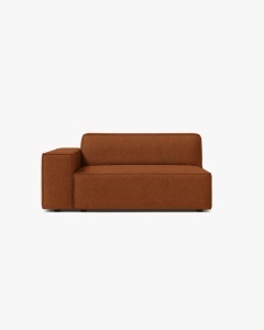 MODUL CANAPEA/COLTAR JODIE, 122X99 CM, CARAMIZIU, PE STANGA, TAPITAT CU TAPITERIE DIN TEXTIL STRUCTURAT LIBERTY, MICADONI