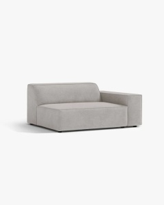 MODUL CANAPEA/COLTAR JODIE, 122X99 CM, GRI DESCHIS, PE DREAPTA, TAPITAT CU TAPITERIE DIN TEXTIL STRUCTURAT LIBERTY, MICADONI - Img 2