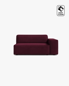 MODUL CANAPEA/COLTAR JODIE, 122X99 CM, VISINIU, PE DREAPTA, TAPITAT CU TAPITERIE DIN TEXTIL CATIFEA VENUS, MICADONI