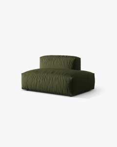 MODUL CANAPEA/COLTAR MARTINA, 133X106 CM, PE DREAPTA, VERDE, TAPITAT CU TAPITERIE DIN TEXTIL STRUCTURAT BOSTON, MICADONI - Img 2