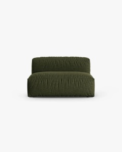 MODUL CANAPEA/COLTAR MARTINA, 76X130 CM, VERDE, TAPITAT CU TAPITERIE DIN TEXTIL STRUCTURAT BOSTON, MICADONI