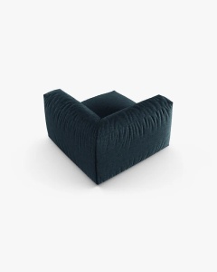 MODUL CANAPEA/COLTAR MARTINA, 90X120 CM, BLUE JEANS, TAPITAT CU TAPITERIE DIN TEXTIL STRUCTURAT BOSTON, MICADONI - Img 3
