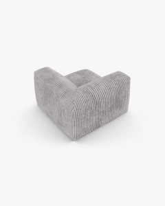 MODUL CANAPEA/COLTAR MARTINA, 90X120 CM, GRI DESCHIS, TAPITAT CU TAPITERIE DIN TEXTIL CORDOI TILIA, MICADONI - Img 3