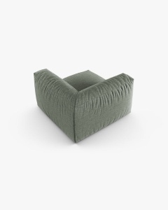 MODUL CANAPEA/COLTAR MARTINA, 90X120 CM, VERDE MUSCHI, TAPITAT CU TAPITERIE DIN TEXTIL STRUCTURAT BOSTON, MICADONI - Img 3