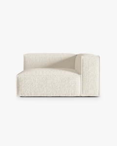 MODUL CANAPEA/COLTAR NURIA FILDES, PE DREAPTA, 145X110 CM, TAPITAT CU TAPITERIE DIN TEXTIL BOUCLE MONET, MICADONI