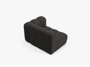 MODUL CANAPEA LUPIN, 114 CM, PE DREAPTA, GRI INCHIS, CU TAPITERIE DIN TEXTIL CHENILLE EDEN, MICADONI - Img 3