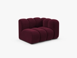 MODUL CANAPEA LUPIN, 114 CM, PE DREAPTA, VISINIU, CU TAPITERIE DIN TEXTIL CATIFEA VENUS, MICADONI - Img 2
