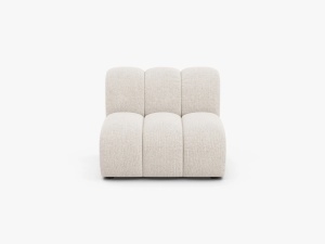 MODUL CANAPEA LUPIN, 90 CM, BEJ DESCHIS, CU TAPITERIE DIN TEXTIL CHENILLE EDEN, MICADONI