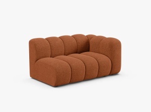 MODUL CANAPEA LUPIN, PE DREAPTA, 144 CM, CARAMIZIU, CU TAPITERIE DIN TEXTIL CHENILLE EDEN, MICADONI - Img 2