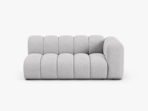 MODUL CANAPEA LUPIN, PE DREAPTA, 173 CM, GRI DESCHIS, CU TAPITERIE DIN TEXTIL BOUCLE BALOO, MICADONI
