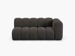 MODUL CANAPEA LUPIN, PE DREAPTA, 173 CM, GRI INCHIS, CU TAPITERIE DIN TEXTIL CHENILLE EDEN, MICADONI