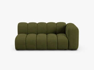 MODUL CANAPEA LUPIN, PE DREAPTA, 173 CM, VERDE MASLINIU INCHIS, CU TAPITERIE DIN TEXTIL BOUCLE BALOO, MICADONI