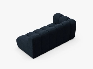 MODUL CANAPEA LUPIN, PE STANGA, 173 CM, ALBASTRU INCHIS, CU TAPITERIE DIN TEXTIL BOUCLE BALOO, MICADONI - Img 3