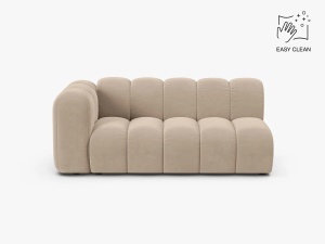 MODUL CANAPEA LUPIN, PE STANGA, 173 CM, BEJ, CU TAPITERIE DIN TEXTIL CATIFEA VENUS, MICADONI