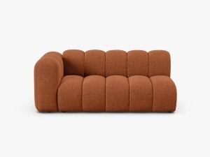 MODUL CANAPEA LUPIN, PE STANGA, 173 CM, CARAMIZIU, CU TAPITERIE DIN TEXTIL CHENILLE EDEN, MICADONI