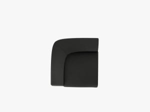 MODUL CANAPEA MILEY, NEGRU, CU TAPITERIE DIN TEXTIL BOUCLE BALOO, MICADONI - Img 3