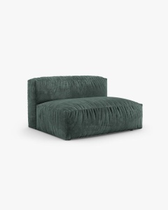 MODUL COLTAR/CANAPEA MARTINA, 120X160 CM, PE DREAPTA, ADANCIME SCAUN 90 CM, VERDE MUSCHI, TAPITAT CU TAPITERIE DIN TEXTIL CATIFEA VOGUE, MICADONI - Img 2
