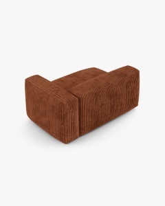 MODUL COLTAR/CANAPEA MARTINA, 120X160 CM, PE DREAPTA, ADANCIME SCAUN 90 CM, GRI DESCHIS, TAPITAT CU TAPITERIE DIN TEXTIL CORDOI TILIA, MICADONI - Img 3