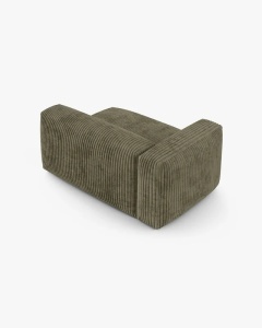 MODUL COLTAR/CANAPEA MARTINA, 120X160 CM, PE STANGA, ADANCIME SCAUN 90 CM, VERDE MUSCHI, TAPITAT CU TAPITERIE DIN TEXTIL CORDOI TILIA, MICADONI - Img 3