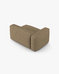 MODUL COLTAR/CANAPEA MARTINA, 120X160 CM, PE STANGA, ADANCIME SCAUN 90 CM, CAPPUCCINO, TAPITAT CU TAPITERIE DIN TEXTIL BOUCLE MONET, MICADONI - Img 3