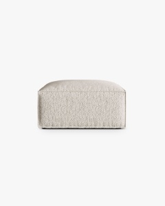 MODUL COLTAR/CANAPEA NURIA BEJ, 85X85 CM, TAPITAT CU TAPITERIE DIN TEXTIL BOUCLE MONET, MICADONI