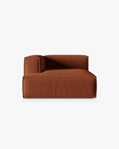 MODUL COLTAR/CANAPEA NURIA CARAMIZIU, PE STANGA, 147X127 CM, TAPITAT CU TAPITERIE DIN TEXTIL STRUCTURAT LIBERTY, MICADONI