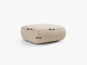MODUL COLTAR NEO, ALBASTRU DESCHIS, 85X60 CM, TAPITAT CU TAPITERIE DIN TEXTIL BOUCLE BALOO, MICADONI - Img 3