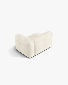 MODUL LATERAL PENTRU CANAPEA MARTINA, PE DREAPTA, FILDES, TAPITAT CU TAPITERIE DIN TEXTIL BOUCLE MONET, MICADONI - Img 3