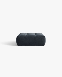 MODUL POUF CANAPEA BLOOM, ALBASTRU MARIN, 107X99 CM, CU TAPITERIE DIN TEXTIL STRUCTURAT WIND, MICADONI