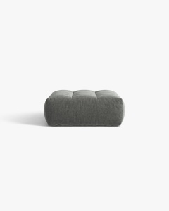 MODUL POUF CANAPEA BLOOM, GRI INCHIS, 107X99 CM, CU TAPITERIE DIN TEXTIL STRUCTURAT WIND, MICADONI