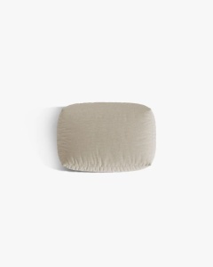 MODUL POUF CANAPEA/COLTAR MARTINA, 103X73 CM, BEJ DESCHIS, TAPITAT CU TAPITERIE DIN TEXTIL STRUCTURAT BOSTON, MICADONI - Img 3