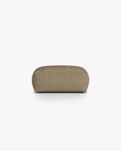 MODUL POUF CANAPEA/COLTAR MARTINA, 103X73 CM, CAPPUCCINO, TAPITAT CU TAPITERIE DIN TEXTIL BOUCLE MONET, MICADONI