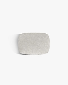 MODUL POUF CANAPEA/COLTAR MARTINA, 103X73 CM, MELANJ GRI BEJ, TAPITAT CU TAPITERIE DIN TEXTIL BOUCLE MONET, MICADONI - Img 3