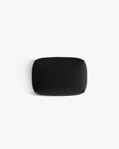 MODUL POUF CANAPEA/COLTAR MARTINA, 103X73 CM, NEGRU, TAPITAT CU TAPITERIE DIN TEXTIL STRUCTURAT BOSTON, MICADONI - Img 3