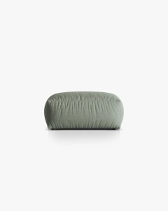 MODUL POUF CANAPEA/COLTAR MARTINA, 103X73 CM, VERDE MUSCHI, TAPITAT CU TAPITERIE DIN TEXTIL STRUCTURAT BOSTON, MICADONI