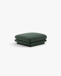 MODUL POUF CANAPEA/COLTAR TORINO, VERDE MUSCHI, CU TAPITERIE DIN TEXTIL STRUCTURAT WIND, MICADONI - Img 2
