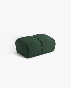 MODUL POUF COLTAR DIANA, VERDE, 60X82 CM, TAPITAT CU TAPITERIE DIN TEXTIL STRUCTURAT BUBBLE, MICADONI