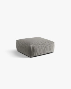 MODUL POUF PENTRU COLTAR CHRIS, 85X100, GRI, CU TAPITERIE DIN TEXTIL CATIFEA CASINO, MICADONI - Img 2