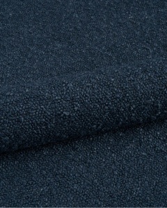 MODUL PUF CANAPEA MOLINO, 100X100, ALBASTRU INCHIS, CU TAPITERIE DIN TEXTIL BOUCLE BALOO, MICADONI - Img 3