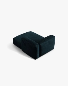 MODUL SEZLONG CANAPEA/COLTAR MARTINA, 130X176 CM, PE DREAPTA, ALBASTRU INCHIS, TAPITAT CU TAPITERIE DIN TEXTIL CATIFEA VOGUE, MICADONI - Img 3