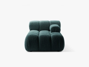 MODUL SEZLONG COLTAR BELLIS, PE DREAPTA, BENZINA, CU TAPITERIE DIN TEXTIL BOUCLE ROLF, MICADONI