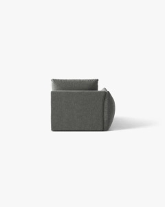 MODUL SEZLONG COLTAR BLOOM, PE STANGA, GRI INCHIS, 95X97 CM, CU TAPITERIE DIN TEXTIL STRUCTURAT WIND, MICADONI - Img 4