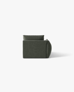 MODUL SEZLONG COLTAR BLOOM, PE STANGA, VERDE MUSCHI, 95X97 CM, CU TAPITERIE DIN TEXTIL STRUCTURAT WIND, MICADONI - Img 4