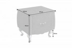 NOPTIERA 45CM, EXTRAVAGANCIA, COD 39356, GRI, STIL MODERN - Img 7