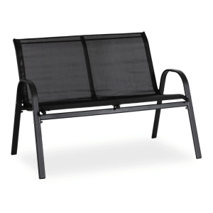 OFERTA 2026!!! SET MOBILIER DE GRADINA/TERASA, MINNESOTA, ARTIM MEBLE, DIN METAL, TECHNORATAN SI STICLA, CULOARE NEAGRA - Img 4