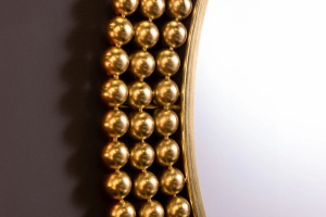 OGLINDA DE PERETE, PEARLS, 75CM, OGLINDA SI METAL, AURIU, ARTIM GROUP SELECTION - Img 4