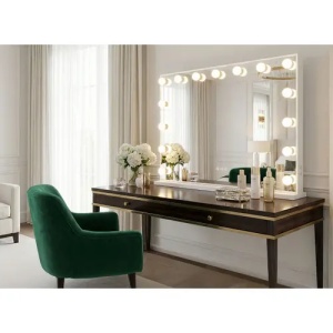 OGLINDA PENTRU BAIE, CU LED HOLLYWOOD ALBA, 80x60, CALITATE SUPERIOARA - Img 6
