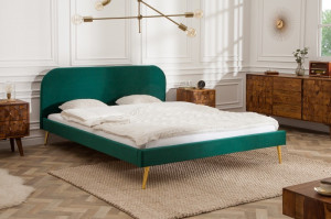 PAT DUBLU 140X200CM, FAMOUS, CATIFEA VERDE SMARALD, COD 39694, STIL MODERN