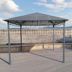 PAVILION DE GRADINA DARI 3X3M, CU ACOPERIS DIN POLICARBONAT - Img 1